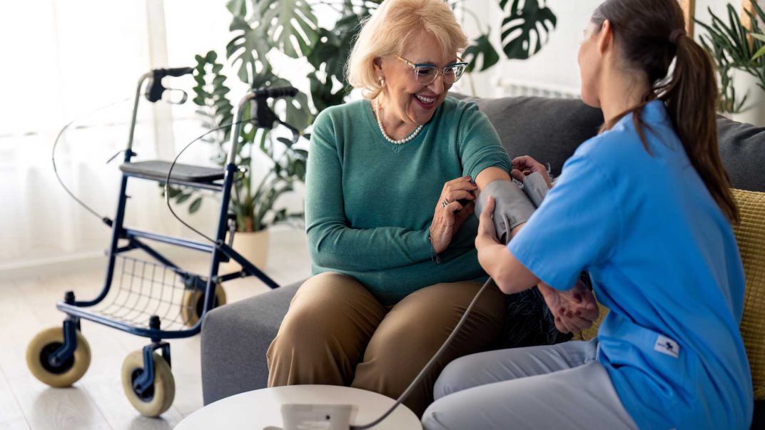 3 strategies to gear up to get blood pressure down 1 Senior getting blood pressure