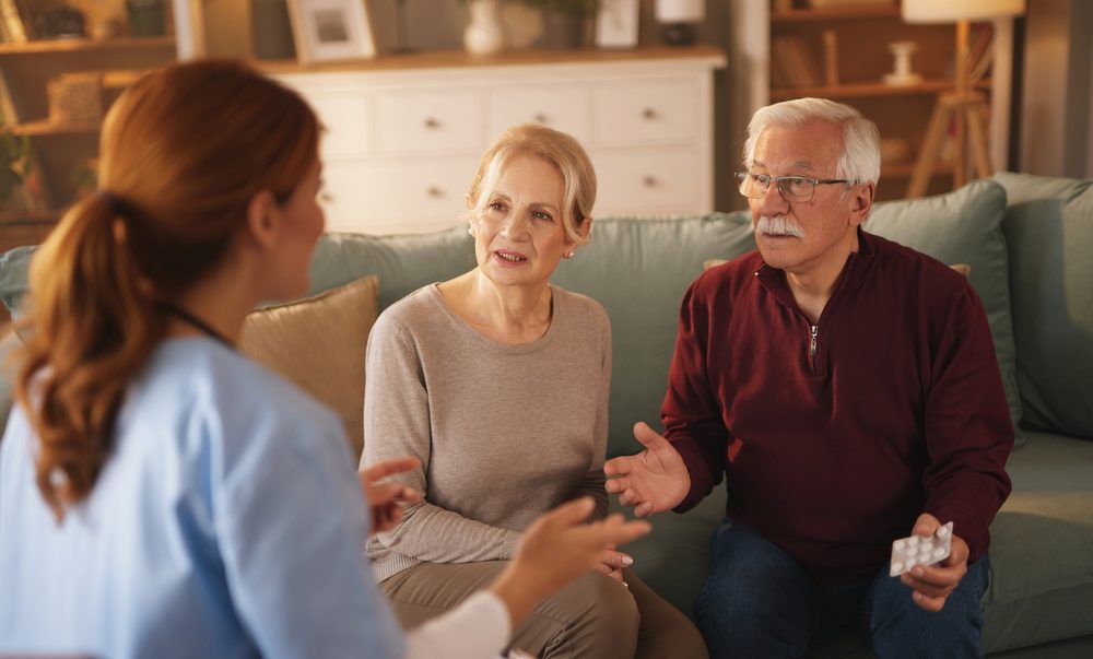 Healthcare consultation in a cozy setting - aging in place